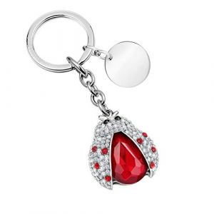 Morellato Porte-cl&eacute;s Femme, Collection Magic, en Acier Inoxydable, Laiton, Zircons - SD0394