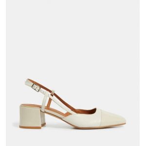 Jonak Slingbacks Dhapopy en cuir Beige - Couleur Beige - Taille 39
