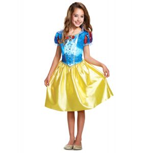 Image de Ruedelafete Déguisement Blanche Neige classique enfant - Couleur Multicolore - Taille 7 - 8 ans (124 - 136 cm)