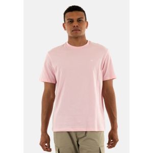 Calvin Klein SS Smooth CTTN Solid Crewnk Tee Lv040Hm265 T-Shirts, Pink (Rose Shadow), Large Homme