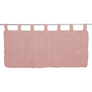 Tête de lit en boutis uni coton 90x65 BAILLARGUES - Rose