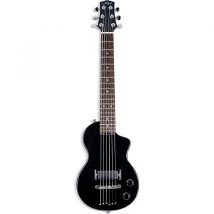 BLACKSTAR BA226016 Carry-on Mini Jet Black Electric Guitar - Parfait pour les enfants et les adultes, les d&eacute;butants et les voyages