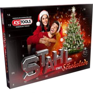 KS Tools Calendrier de l'Avent, coffret de douilles et cliquets, 131 pcs