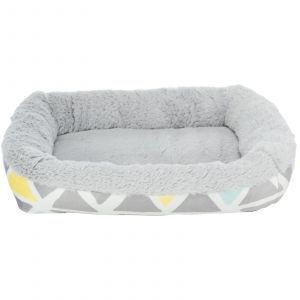 Trixie Lit douillet carrés pour lapin et petit rongeur en peluche Sunny