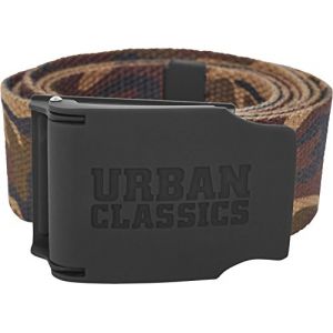 Urban classics Woven Rubbered Touch UC Ceinture, Multicolore (Wood Camo 00396), 120 cm Mixte