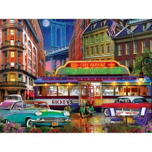 Master pieces Puzzle 550 pièces : Drive-Ins, Diners et Plongées - Rickey's Diner Car
