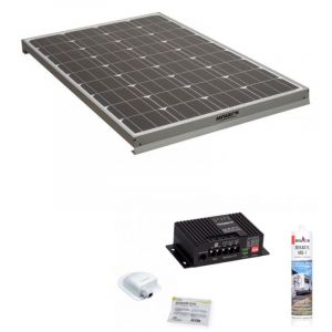 Antarion Pack Panneau solaire 160W camping car + Kit de pose solaire avec régulateur de charge mppt 160W 10A