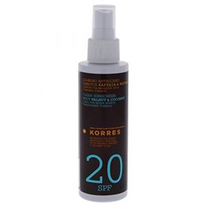 Korres Body Walnut & Coconut - Clear Body Sunscreen SPF20 150ml