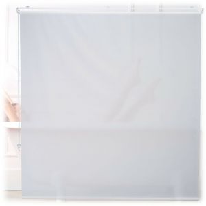 Relaxdays Store de baignoire, 160x240 cm, rideau de douche hydrofuge, plafond & fenêtre, pare-bain, salle de bain, blanc