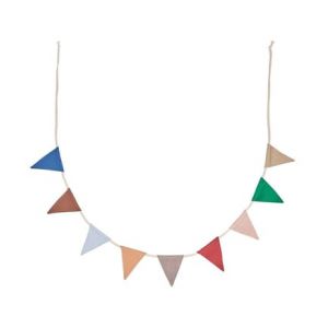 Oyoy living Guirlande rouge en coton biologique H13x240cm