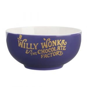 Grupo erik Willy Wonka Bol | 600 ml – 14 x 14 x 7 cm | Bol à céréales | Bol en céramique | Bol à popcorn | Décoration de cuisine | Wonka Bar | Willy Wonka & The Chocolate Factory