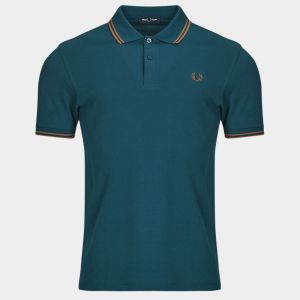 Fred Perry Polo Twin Tipped M3600 Petrol Vert Vert foncé taille XXL