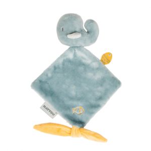 Nattou Mini doudou plat Sally la baleine