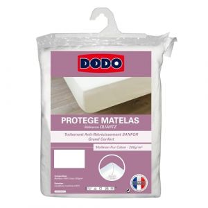 Dodo | Protège-Matelas Absorbant Molleton Coton 140x190 | pour lit 2 Personnes | Protège-Matelas Quartz | Douce et Confortable | Lavable en Machine à 95°c