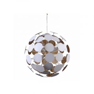 Italux Suspension moderne Mailone Blanc, doré