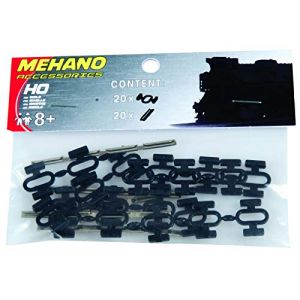 Mehano Rail Connectors & Clips Set (20+20 Pcs) - Made In Slovenia