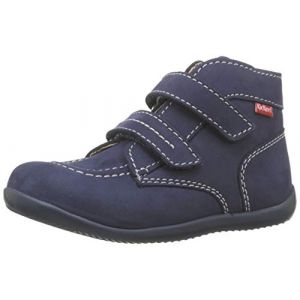 Kickers BONKRO, Bottes & Bottines Mixte bébé, Bleu (Marine Perm 10), 19 EU