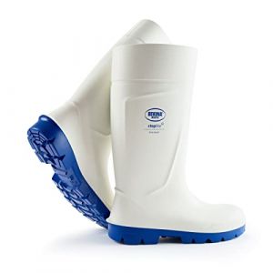 Image de Bekina boots Bottes de sécurité avec Embout de sécurité pour l'industrie Alimentaire, Facile à désinfecter, y Compris la Semelle intérieure pour Les Pieds Chauds et secs, Confort, Blanc, EU 43