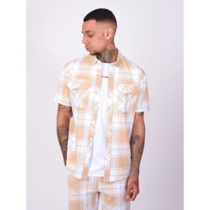 Chemise manches courtes à carreaux Project X Paris