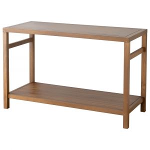Happy Garden Meuble Double Vasque En Teck Massif 120cm Dewi