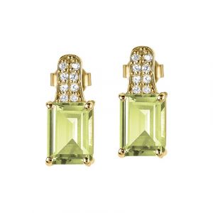 Jacques Lemans Boucles d'oreilles &agrave; fermoir &agrave; poussette SE-O114G 925 Argent