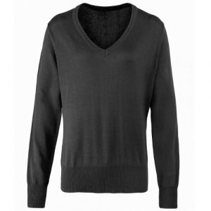 Premier Pull à col en V - Femme (40) (Gris foncé) - UTRW1132
