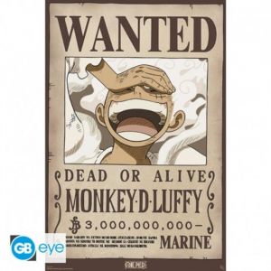 GB eye Poster ONE PIECE WANTED LUFFY WANO 52X38 cm