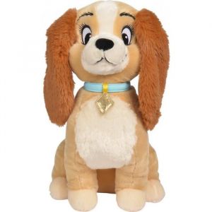 Nicotoy Grande Peluche Disney : Chien Miss Lady 45 Cm - Doudou Licence Enfant - La Belle Et Le Clochard
