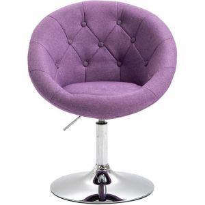 SVITA Havanna Fauteuil Lounge violet Fauteuil club Tabouret de bar Fauteuil pivotant rétro