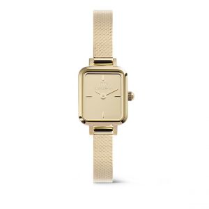 Daniel Wellington Montre Femme Quadro mini Dor&eacute; DW00100801