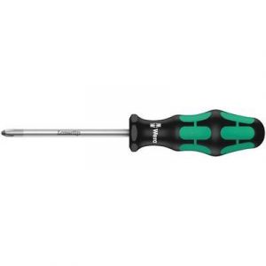 Wera Tournevis cruciforme PZ, avec lame ronde, Dimensions : PZ 4, Long. de la lame 200 mm, Long. totale 312 mm, &Oslash de la lame : 10,0 mm -