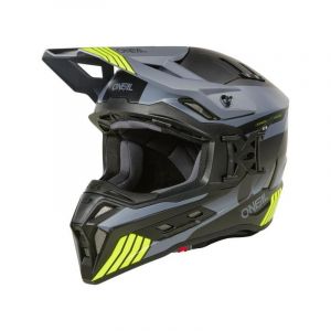 O'neal Casque cross Hitchhiker V.24 black/gray/neon yellow- L