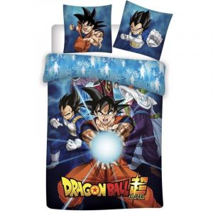 Aymax Parure de lit réversible 140x200 cm Dragon ball Super