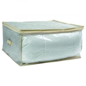 MSV Housse Sac de Rangement aéré pour Couette Gris