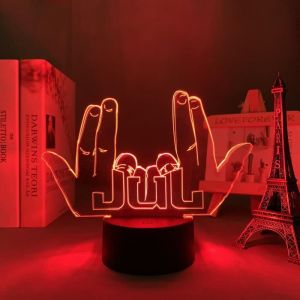 Veilleuse Led Jul Avec T&eacute;l&eacute;commande 16 Couleurs - Base Noire