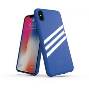 Adidas Coque Original iPhone Xs Max Bleu / Blanc - SUEDE FW18