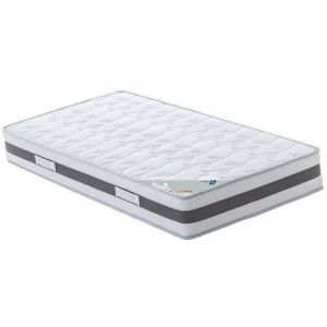 Matelas M&eacute;moire de Forme 60 Kg/m3 + Al&eacute;se 70x190 x 23 cm Tr&eacute;s Ferme + Oreiller Visco 7 Zones de Confort Noyau Poli Lattex HR Derni&eacute;re G&eacute;n&eacute;ration