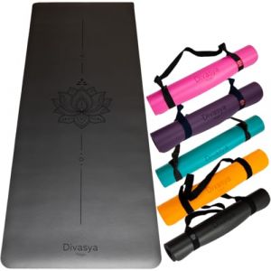 DIVASYA Yogamatte aus Eco-PU & Naturkautschuk