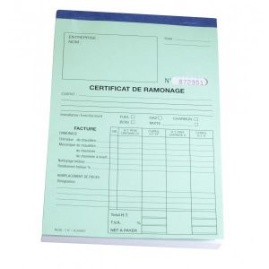 Diff Accessoire de chaufferie - Carnet de RAMONAGE - EXPERT BY NET