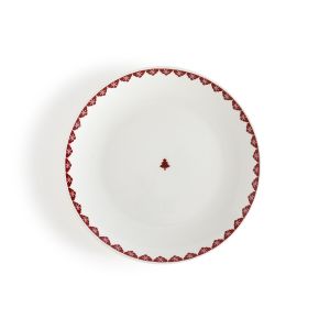 Lot 4 iettes à dessert en porcelaine, Flocani Rouge/Blanc Taille Taille Unique