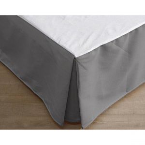 Protection literie HOUSSE C.SOMMIER gris en coton