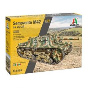 Italeri Maquette Char : Semovente M42 da 75/34 (&Eacute;dition sp&eacute;ciale) &ndash; 1/35