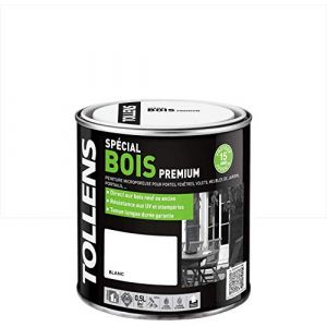 Image de Tollens Peinture bois extérieur blanc 0 5L