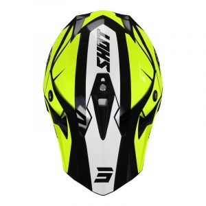 Shot Casque Motocross Pulse Revenge L Black / Neon Yellow / White Glossy