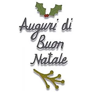 Sizzix Thinlits Die set Auguri di buon natale - 6 pcs