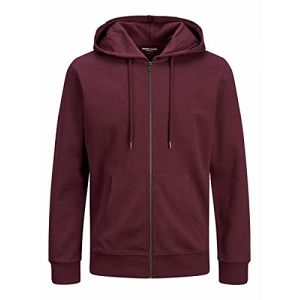 Jack & Jones Jjebasic Sweat Zip Hood Noos Blouson À Capuche, Port Royale, M Homme