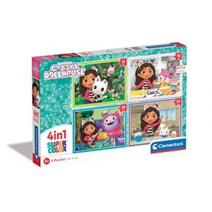 Image de Clementoni Puzzle 4 en 1 - gaby's dollhouse