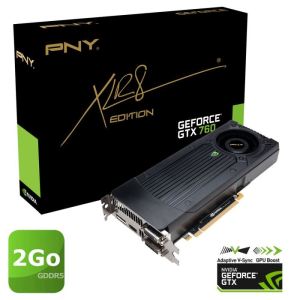 Image de PNY GF760GTX2GEPB - Carte graphique GeForce GTX 760 XLR8 2 Go GDDR5 PCI-E 3.0