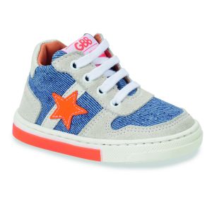GBB Baskets montantes enfant RIKKIE Bleu - Taille 24,25,26