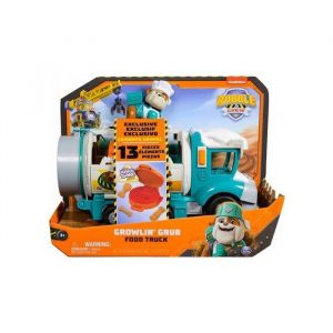 Spin Master Coffret Pat Patrouille Ruben et Compagnie - Ruben + Camion Food Truck - 13 Pieces - Set Figurine Et Véhicule + 1 Carte tigre